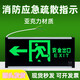 Fanyaoqu safety exit acrylic emergency sign fire glass evacuation sign LED channel emergency escape light single side outlet left down stairs new national standard