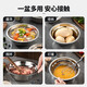 美厨（maxcook）316L不锈钢汤盆汤碗24cm 加厚加宽加深 可用电磁炉 MCWA1656