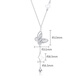 Chao Acer PT950 platinum necklace for women priced Huayun Butterfly XQP40000375 about 5.15g birthday gift