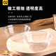 Shenfu Shenfu disposable bowl PS crystal bowl food grade high temperature resistant tableware plastic aviation bowl thickened transparent soup bowl 300ml crystal bowl 100 pieces