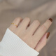 Tail ring for women's little finger rose gold 18k gold small size plain ring simple titanium steel plated K gold solid rose gold + high-end gift box US size 8 115 Jin Jin equals 0.5 kg ~130 Jin Jin equals 0.5 kg