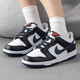 耐克（NIKE）休闲鞋女鞋2025新款夏季运动鞋Dunk Low低帮板鞋HJ9202-001 HJ9202-001白色藏青 36