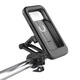 Daiwan's new bicycle mobile phone holder for electric motorcycle with wireless charging waterproof mobile phone holder takeaway navigation holder black handlebar style