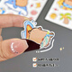 Danmiqi Kapibala Magnetic Quiet Book Volles Set von Kumpel Magnetic Stickers Buch Mini Girls Geburtstagsgeschenk