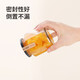 Baijie glass sealed jar honey bottle can be steamed glass bottle storage jar bird's nest sub-bottling bottle 500ml*6 pickled Laba garlic