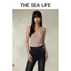 THE SEA LIFE欧海一生 多色吊带背心女24春夏新款内搭针织背心15736 米灰色 M