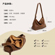 Ukedati bag women's bag large capacity tote bag crossbody bag soft collapse minimalist style commuter shoulder bag 25 new Chinese Valentine's Day gift khaki color