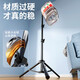 Extended 2.1 meters, mobile phone stand set, live broadcast stand, floor-standing tripod, short video outdoor shooting, retractable metal model, desktop anchor promotion model, bright black 2.1 meters (stand + head + mobile phone clip) flagship model