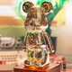 Halodon (Halodn) Valentinstag Geschenk Bunt leuchtend gewalttätiger Bärenlampe Ornament Girl's Birthday Girlfriend 520 Paar Geschenk romantischer Bär [Farbbox Verpackung, farbenfrohes Dimmen]