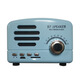 Neuer schwerer Bass hoher Soundqualität langer Akkulaufzeit Bluetooth -Lautsprecher Mini Retro tragbare Audio USB -Festplatte TF Kassette FM Wireless Bluetooth -Lautsprecher geeignet für Apple Huawei Vivo C210 [White]