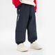 Paw Paw Team Li Dagong Children's Pants Autumn and Winter Plus Velvet Dupont Three-Proof Warm Pants Boys Winter Sports Pants Navy Blue 120cm