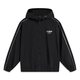 
Li Ning Lotus Leaf Trench Coat Jacket Men and Women's Same Water-Repellent Sunscreen Clothes Summer Thin Outdoor Reflective Jacket Jacket Black [Nylon UPF50+]AFDU695-1 M