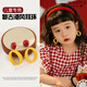 Delijia children's retro Hong Kong style exaggerated temperament girl personality contrasting color geometric earrings earrings mosquito coil ear clips without ear piercing [1049] contrasting color elliptical ear needle