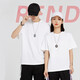 Pure White 320G Heavyweight T-Shirt reines Baumwollfädenausschnitt kurzärmelig amerikanische Paarmodienmarke halbärmelige Sportmänner und Frauen breit Zilan L empfohlen 140-155 Jin [Jin entspricht 0,5 kg]