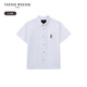 Teenie Weenie Kids 25-year-old boys' classic simple style basic short-sleeved shirt off-white 110 cm