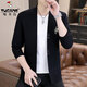 Woodpecker knitted cardigan men's 2024 new men's jacket spring and autumn casual and fashionable Korean cloak sweater clothes 6818 light gray M about 90-105 Jin [Jin equals 0.5 kg]