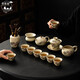 Wumingtang Ru Kiln Kung Fu Tea Set Ceramic Teapot Complete Set of High-End Gift Boxes Housewarming Annual Party Gifts Birthday Gifts