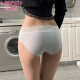 Modal underwear for women cotton antibacterial sexy women's lace ice silk seamless 2024 new girls' spring and autumn briefs 3-pack white + pink + skin color M80-105Jin [Jin equals 0.5 kg]