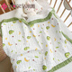 Jie Liya (grace) summer baby outing blanket thin baby gauze cotton towel quilt stroller cover blanket nap summer cool quilt ten-layer yellow deer 110*150