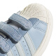 阿迪达斯 （adidas）童鞋24秋女童板鞋三叶草牛仔拼接贝壳头小白鞋小童运动鞋IH3291 IH3291 28 码/10k/脚长16.5cm