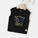 Disney Boys Modal ärmelloses T-Shirt Kleinweste Sommer Kleidung Kinderkleidung Kinderbaby dünne Kinder Trend U13588 Graublau 110 cm