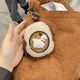 SunToMoon Lamb Plush Headphone Bag Keychain Pendant High-Looking Coin Storage Bag Cute Mini Portable Bag Lamb Headphone Coin Purse