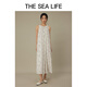 THE SEA LIFE欧海一生 连衣裙24夏秋新品素雅文艺感减龄气质印花连衣裙B12107 白桦色 M