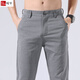 Hua Guangzhou Jianyue Herrenkleidung verbessert Stoff Sommereis Seiden-Männer lässige Hose vielseitige elastische Länge 653 hellgrau 30 (110-120jin [Jin ist gleich 0,5 kg])