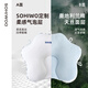Sohiwoo Baby Shaping Pillow 0-6 Months Sleeping Round Head Pillow Corrects Newborn's Head Shape Breathable Prevents Flat Head Deviation Color Matching White Blue Upgraded Antibacterial and Anti-mite Style 40x29x9cm