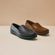 Clarks Herrenschuhe lässige Lederschuhe Ein-Fuß-Ladung Low-Top bequeme faule Schuhe Beanie Schuhe