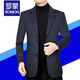 ROMON Men's Casual Suit Spring and Autumn Korean Style Slim Business Small Suit Trendy Handsome Light Mature Single Jacket Men 262 Navy Blue 2XL 185160-175Jin Jin is equal to 0.5 kg