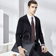 EMZ Ordos [Bacterbinomy Pure Wool] Early Autumn Men's Wool Calamity Business Leisure Knit sweater jacket