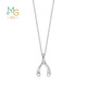 Chow Sang Sang Pt950 platinum pendant Heart Shadow Wishing Bone platinum pendant without chain 89536P pricing
