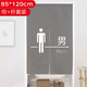 Jingxun bathroom door curtain no punching half curtain partition curtain telescopic rod bathroom toilet curtain 85*120cm