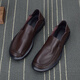 Men's Shoes Men's Business Casual Leather Shoes Soft Sole Soft Leather Breathable Single Layer Shoes Lazy Slip-On Bean Shoes Loafers Black 42 (260mm)