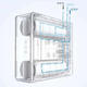 Deyi RO400-JX6625 Osmose inverse Purificateur d'eau PCF Composite / RO Membrane Filtre Élément complet Set d'élément de filtre PCF + 400G RO MARCHE D'ALTERNATION