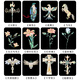 
HUANDI Folk Guitar Ukulele Electric Guitar Headphones Box Piano Code Stickers Personalized Decoration Internet Celebrity Guitar Panel Stickers Skull Rack