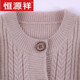 Hengyuanxiang elderly women's clothing, old lady's autumn and winter grandma sweater coat, thick clothes for the elderly, mother's plus size woolen sweater, red 5XL (170-180Jin Jin equals 0.5 kg)