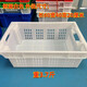 Pork cold storage special box commercial meat basket plastic basket rectangular cold storage freezing frame factory hotel transfer box half sealed (length 60 width 40 height 20 cm) white