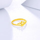 Saturday Fortune Pure Gold 999 Crown Gold Ring Girl Birthday Gift Price AB012117 Live No. 14 About 2.08g