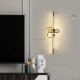 Liuhui grille plate decorative pendant creative long living room TV sofa background wall grille free wiring simple modern book black 100CM warm light