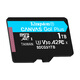 金士顿（Kingston）1TB TF（MicroSD）内存卡U3 V30 A2 4K 读170MB/s游戏机 行车记录仪 运动相机无人机 监控存储卡