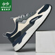 Heni Paul men's shoes high-end brand cowhide casual dad shoes men's 2025 new sports shoes soft sole non-slip leather shoes versatile blue leather face 9913 41 (255mm) sports shoes size