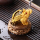Xixi Taitai Golden Toad Tea Pet Decoration Boutique Color-changing Tea Set Accessories Tea Table Tea Tray Tea Ceremony Golden Cicada Lucky Tea Table Toad Rotation-Fujia Golden Toad Transformed into Gold
