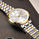 I/W Carnival Hwguoji Swiss berühmte Uhr Top Ten Marken Herren -Automatik mechanische Uhr Importierte Bewegung Doppelkalender Luminöser wasserdichte Uhr Aiwochi Jin Steel Band Weißer Boden + gleiches Modell + Exquisite Geschenkbox [679]