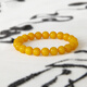 Famous family beeswax bracelet for women old beeswax round beads chicken oil yellow bracelet Baltic amber birthday gift 8.5mm