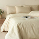Nanjiren quilt core + four-piece set + pillow core Double household spring and autumn quilt single dormitory bedding full set with mattress Simple jacquard milkshake white Single five-piece set / three-piece set + 6Jin [Jin equals 0.5 kg] quilt core + pillow core