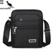 Kuqidaishu (kuqidaishu) Herrenbeutel Oxford Stoff Umhängetasche Herren -Crossbody -Tasche Freizeit Canvas Bag Herrenbeutel Rucksack kleiner Tasche Business Aktentasche [Y3519 Schwarz] Vier Reißverschluss Stil