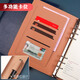 XUCHEN Simple Business A5 Loose-leaf notebook notebook black 100 sheets 6 holes replaceable inner core high-end leather surface notebook working notepad diary detachable gift souvenir