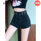 ADVSUS Fashion Korean version of internet celebrity denim shorts for women in summer high waist slim hot girl tight A-line wide-leg pants hot pants ins trendy light blue [good quality] stretch 6195 this year S